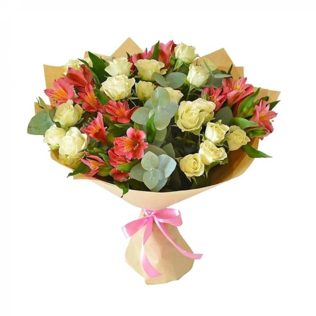 Букет цветов "Цветочный огонек" Букет цветов "Цветочный огонек"